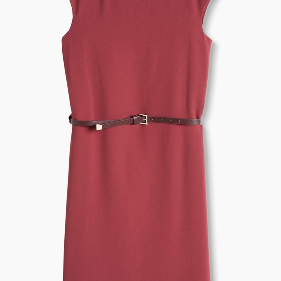 Esprit Crêpe Dress in Brick - Picture 3 of 8